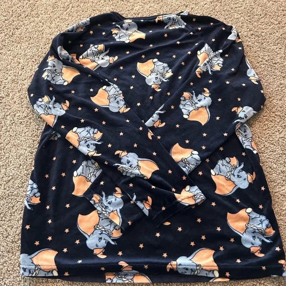 Disney Navy and Orange Dumbo Pajama Set Size S - Picture 3 of 9